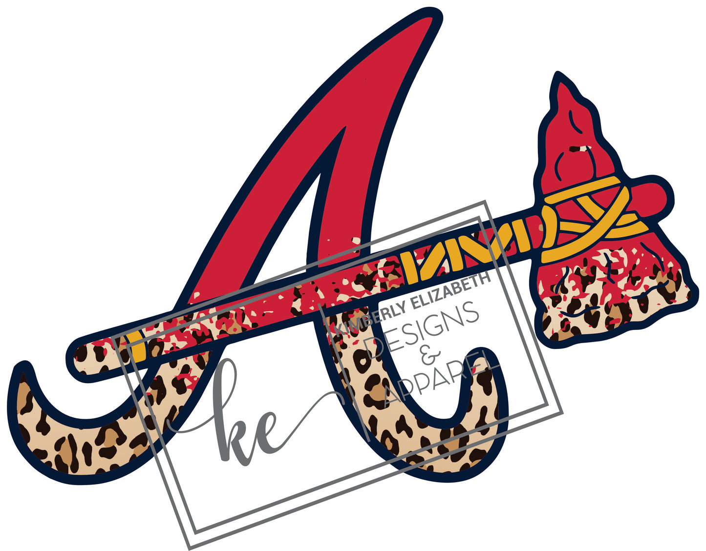 A tomahawk distressed cheetah DIGITAL FILE