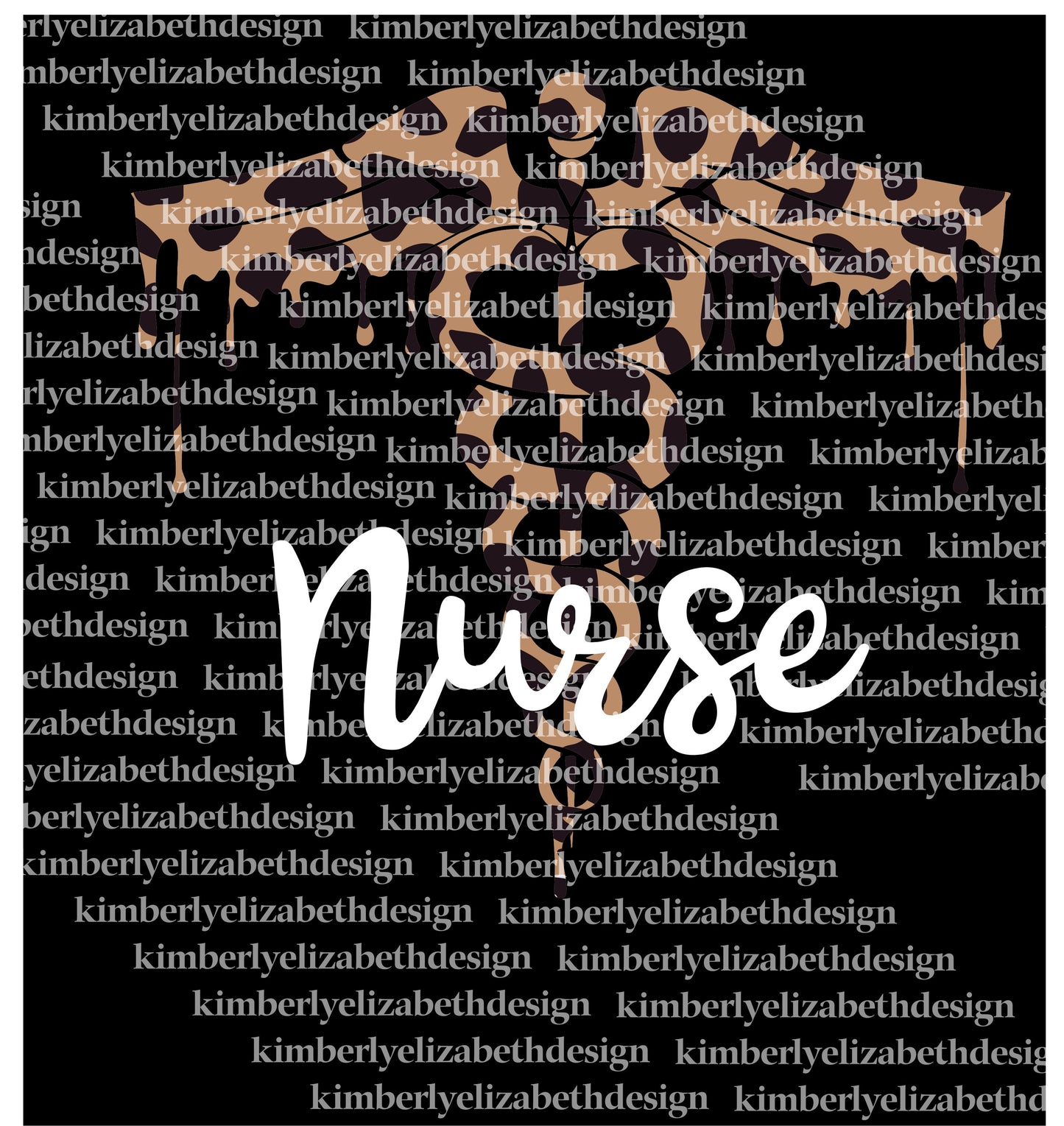 Cheetah Caduceus Nurse DIGITAL FILE