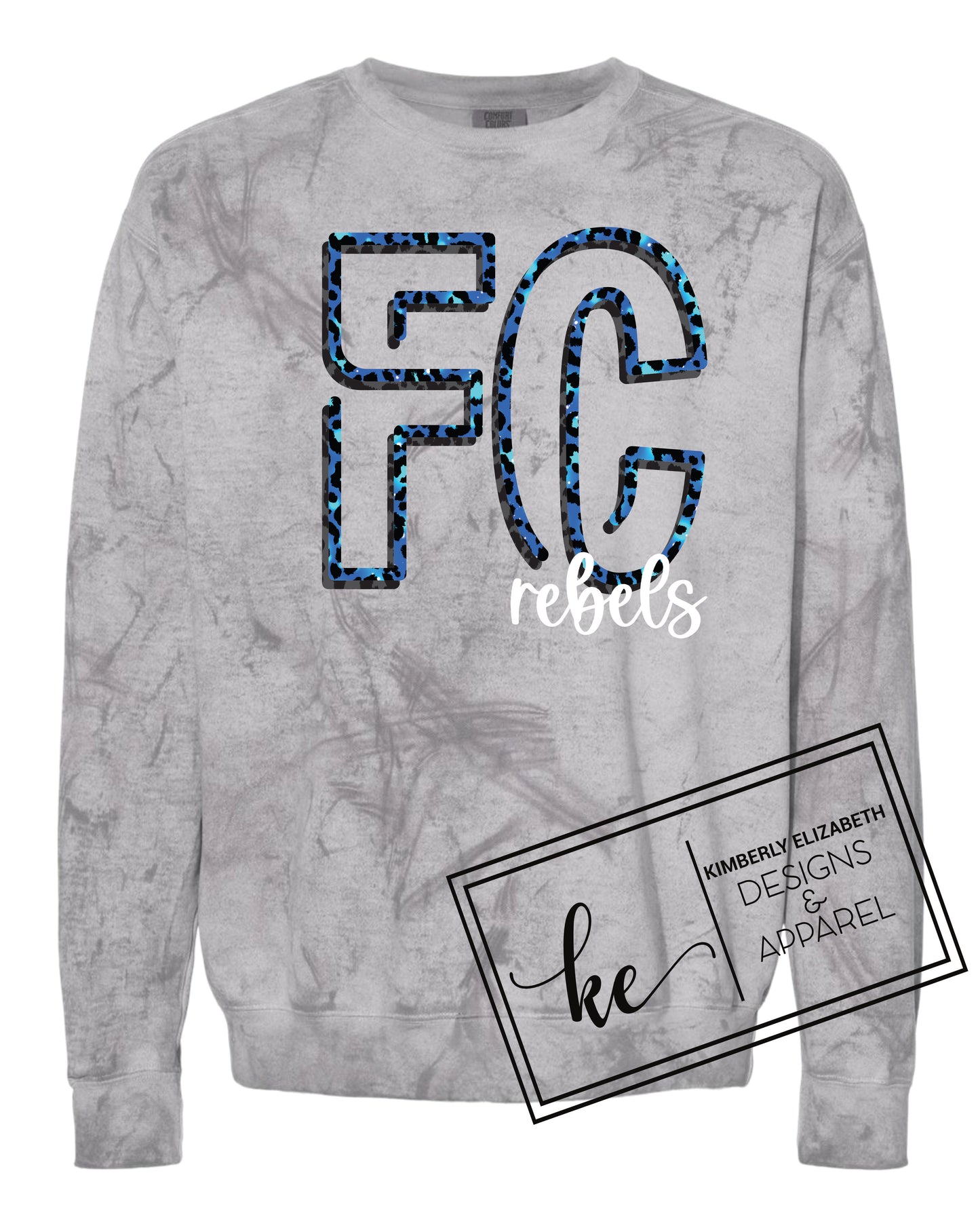 FRB0138 Comfort Colors Sweatshirt Smoke