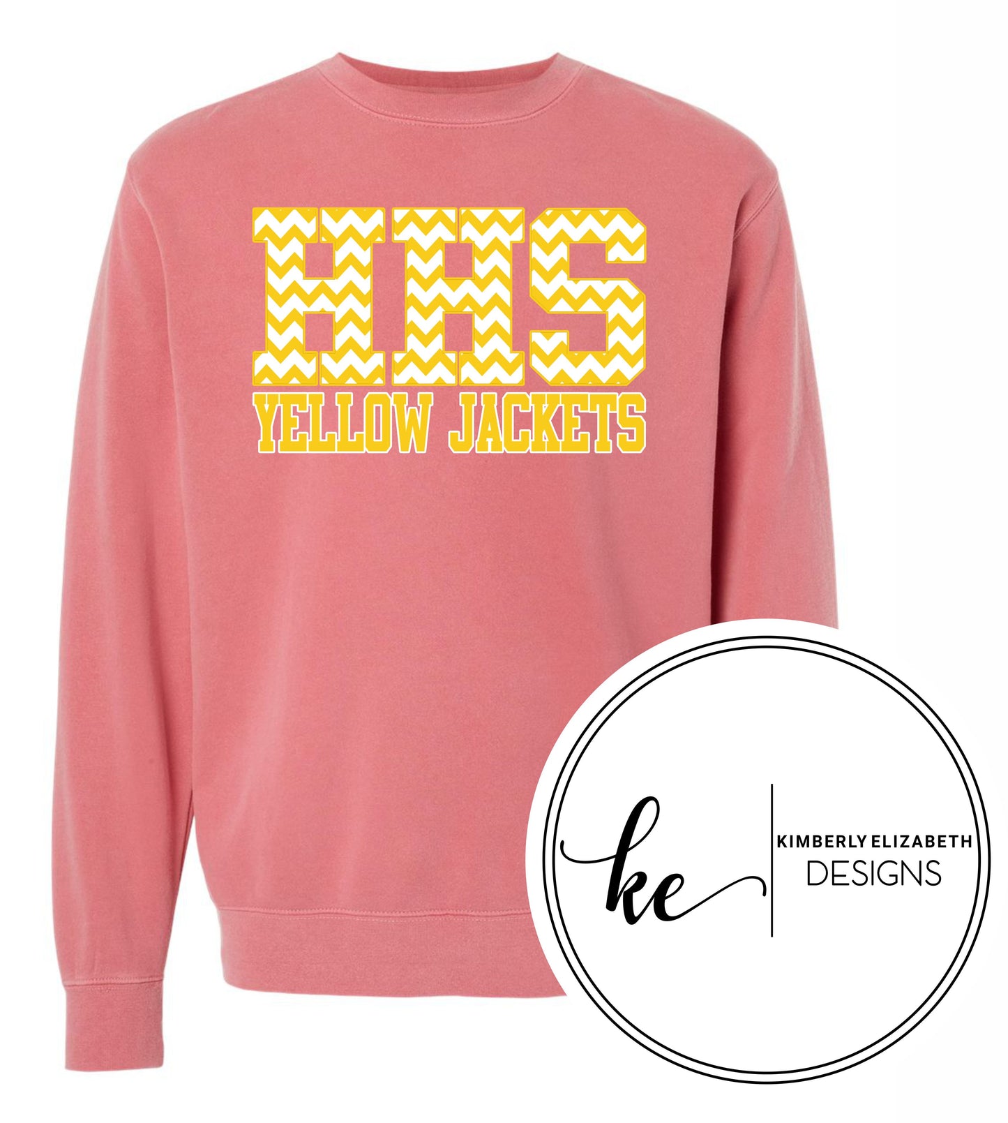 YJ0128 Yellow Chevron Please enter school in text box, example: HHS