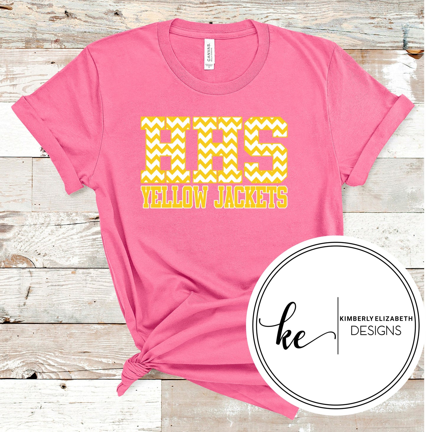 YJ0128 Yellow Chevron Please enter school in text box, example: HHS