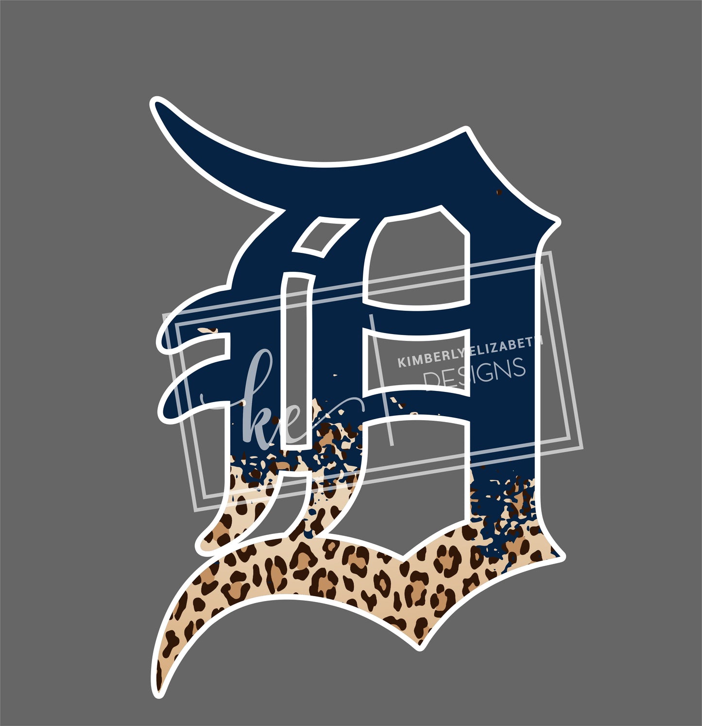 Detroit Tigers distressed cheetah  DIGITAL FILE