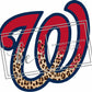 Washington baseball distressed cheetah DIGITAL FILE